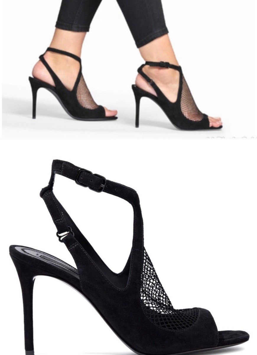 Alexander Wang Piper Suede Fishnet Sandals 40 MSRP $595.00 | eBay