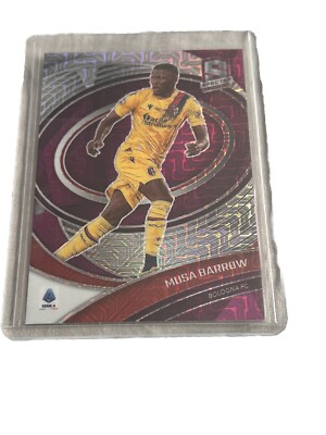 2021-22 Panini Chronicles Spectra Musa Barrow Purple Mojo Prizm #255