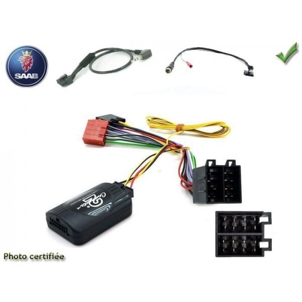 Commande au volant pour Saab 9.3 de 1998 à 2005 interrupteur noir origine
