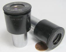 Nikon Microscope Eyepieces 2ct. D. H.K.W.10X U Bi