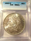 1883-O MORGAN SILVER DOLLAR ICG MS61