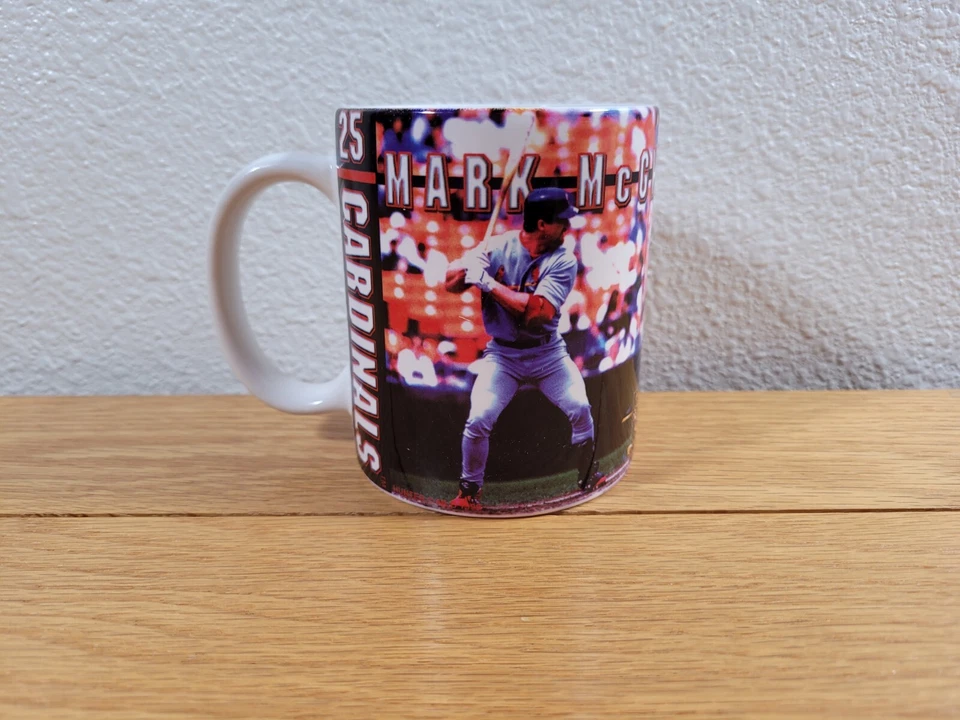 MARK McGWIRE St. Louis Cardinals бейсбольная команда логотип винтажный MLB кофе чашка / кружка - Изображение 3 из 4