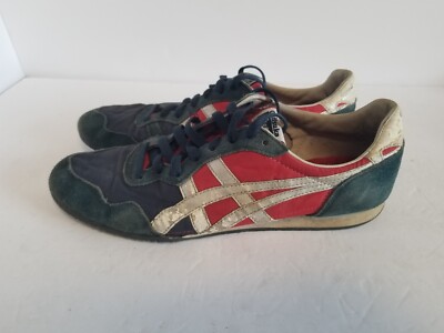 Asics Tiger Onitsuka Serrano D109K Red Blue Mens Size 10
