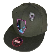 Lids Exclusive Marvel Blank Panther 60th Anniversary Fitted Hat, With Enamel Pin