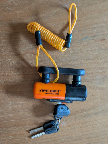 Kryptonite Evolution Compact Disc Lock, Theft Security for all Bike types 13mm
