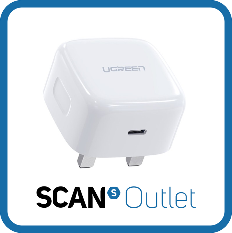 UGREEN 20W Fast Charger, USB Type-C, PD3/QC4 UK Plug