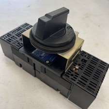 Mitsubishi NF100-CP 100A Circuit Breaker, NF100-FA Panel Operator, Mounting Base