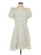Ann Taylor LOFT Women Ivory Casual Dress 4