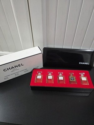 Vtg Chanel Fragrances Of The 20s 5pc Mini Parfum Gift Set 5, 19,22, Coco, Allure