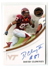 2007 Press Pass David Clowney Auto Virginia Tech