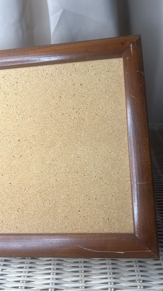 Vintage Dicksons "footprints" Cork Board Wall Hanging Decor Orange - Image 4 of 4