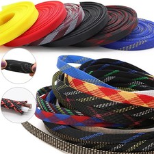 Expandable Sleeve Wire Sheathing Harness Braided Cable Sleeving Loom - 33 Colors