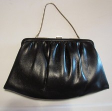 Ande' Vintage Satin Lined Leather Purse