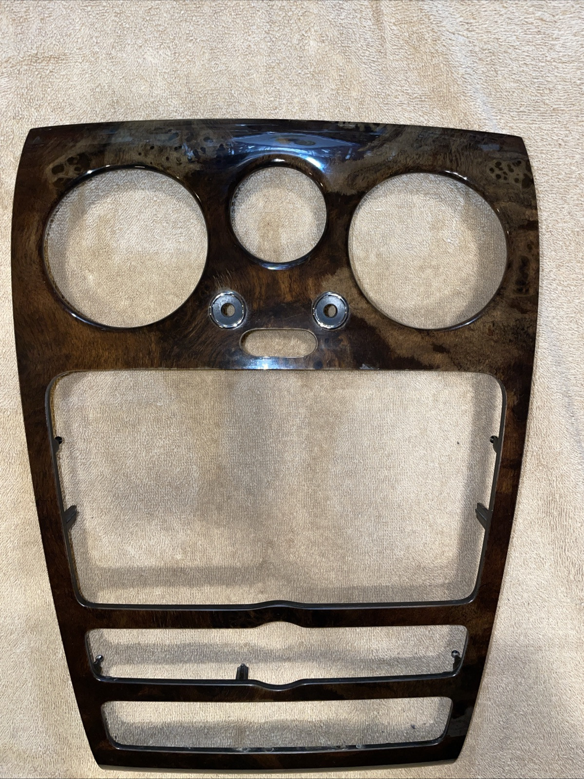 Bentley Wood Grain Center Dash Panel Vents & Radio 3W0857244 Ready To Install