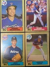 1987 Topps Baseball Card #118 - Bobby Valentine -Ryne Sandberg-Tim Teufel-...