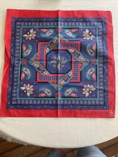 Wamcraft Bandana Aztec Southwestern Print USA Cotton RN16463 22”sq. NOS