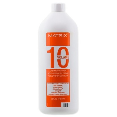 Matrix Cream Developer 10 Volume Socolor Color Gloss Sync V-Light Logics 32oz