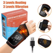 Electric Wrist Massager Carpal Tunnel Arthritis Pain Relief 3 Vibration Modes UK