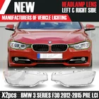 FOR BMW 3 Series F30 PRE-LCI LEFT OR RIGHT SIDE FRONT HEADLIGHT LENS COVER 13-15