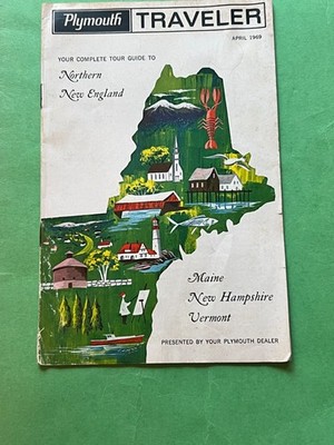 Vintage 1969 Plymouth(Car Dealer) Traveler Tour Guide of Northern New England