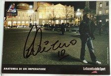 AUTOGRAPH ADRIANO HAND SIGNED FOTO CARD BRAZIL FC INTER PARMA CALCIO SERIE A 10