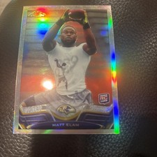 2013 TOPPS CHROME REFRACTOR MATT ELAM RC ROOKIE FOOTBALL CARD #207. rookie card picture