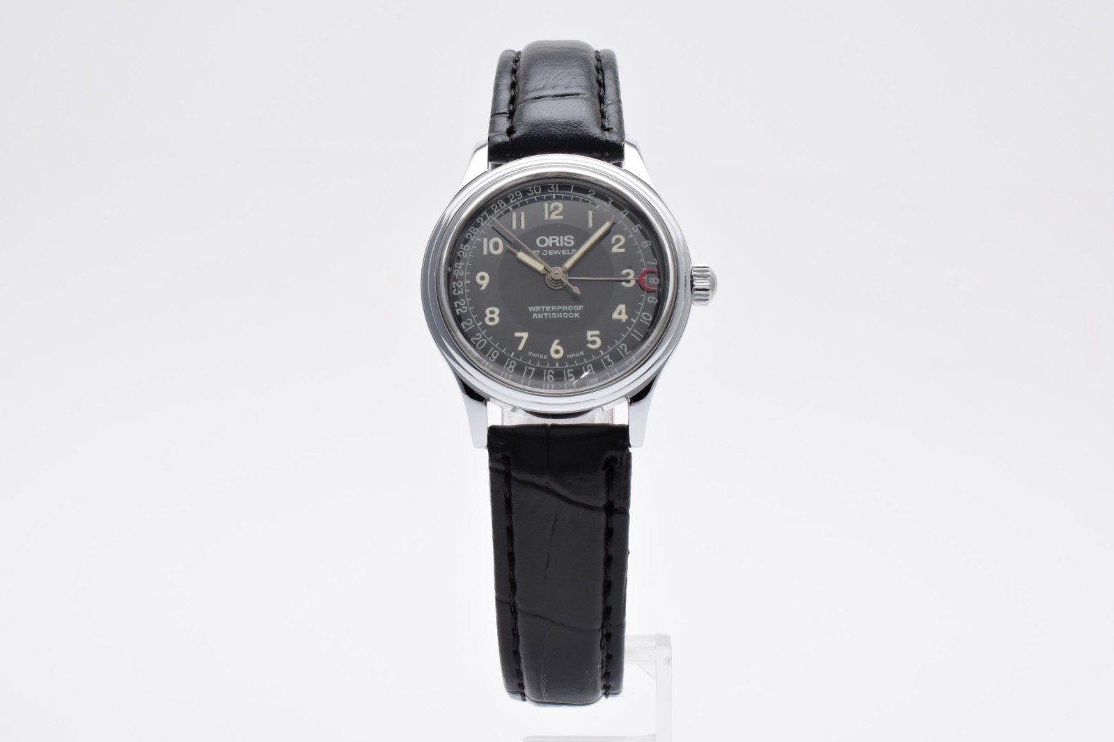 ORIS Pointer Date 302-7285B Vintage Black 17 Jewels M… - Gem