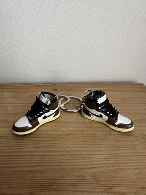Nike Air Jordan 1 Retro High x Travis Scott 3D Mini Schlüsselanhänger Schuh Keyring X 2