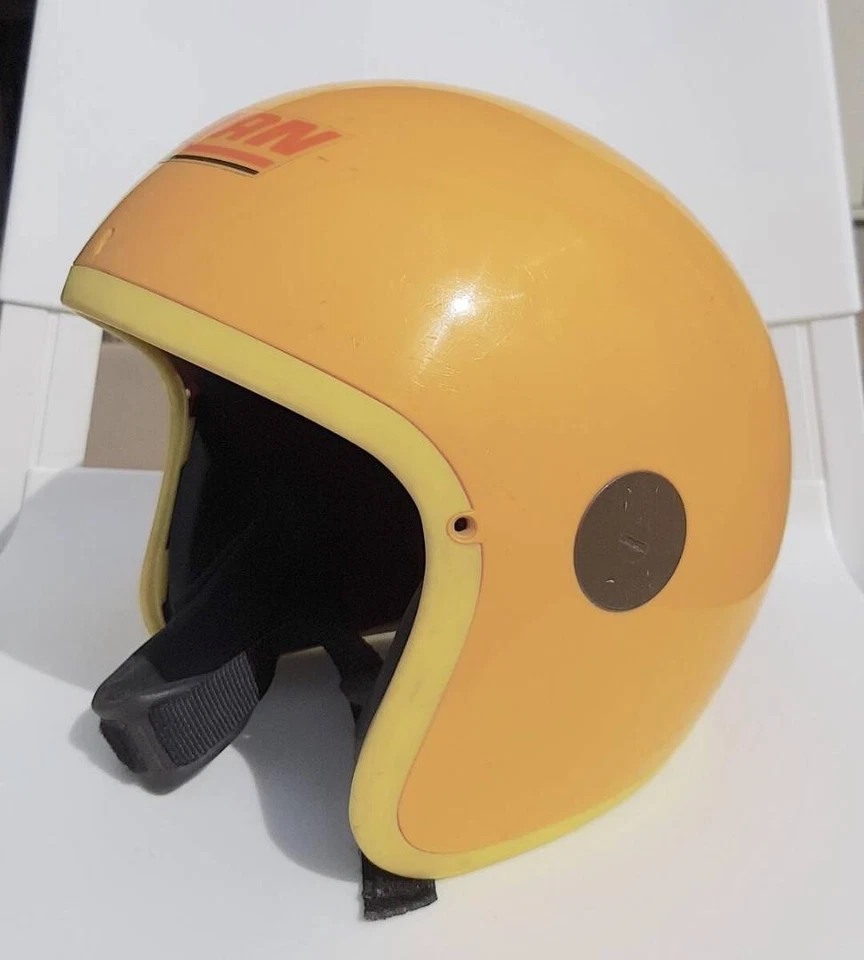 Casco de moto vintage Nolan 60 cm Italia cuero y vinilo usado Foto 3 de 4