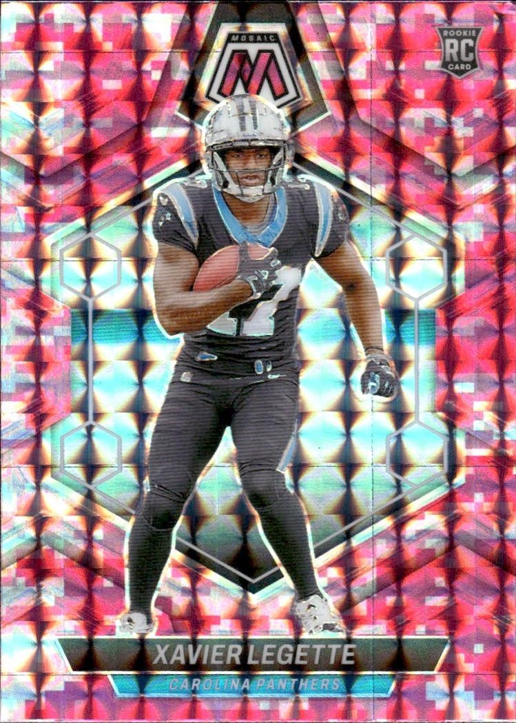 2024 Panini Mosaic #332 Xavier Legette Mosaic Pink Camo
