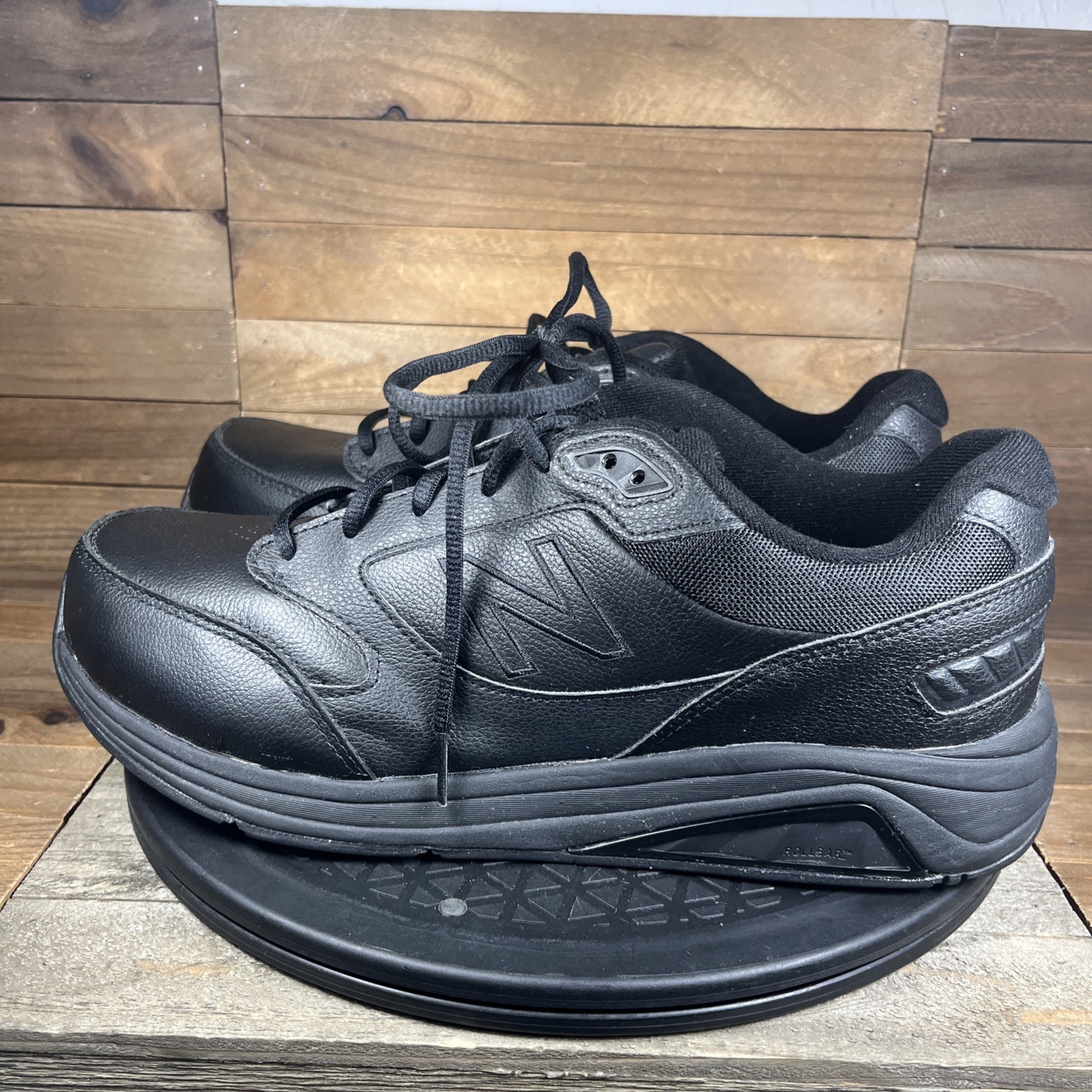 SAOLA New Balance 928v3 Motion Control Uomo Taglia 9.5 4E Wide MW928BK3 Pelle Nero