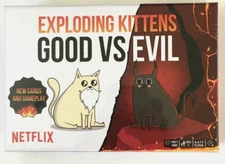 Exploding Kittens Good Vs Evil Survival Card Game Netflix 7+ New Gift