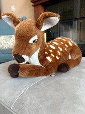 FAO SCHWARZ SPOTTED DEER FAWN PLUSH 16" STUFFED TOY Excellent 