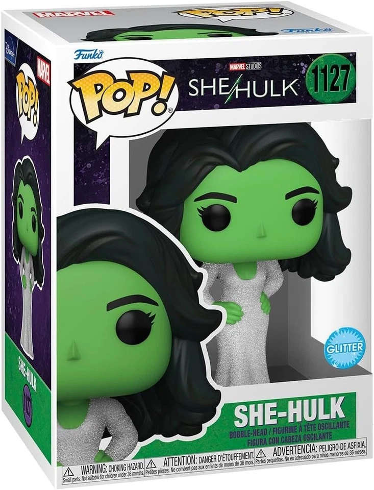 She Hulk Figurine Funko Pop Glitter 1127 Marvel Comics BD et Statue Film TV Noël - Photo 2/4