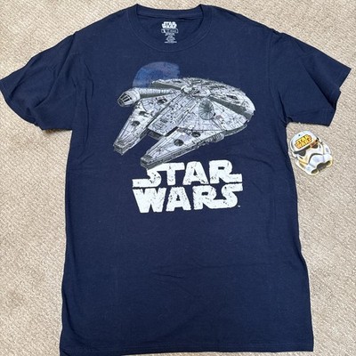 Disney Star Wars Millennium Falcon dark blue t-shirt, sz. SM.  NWT