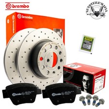 BREMBO Bremsensatz Sport Beläge + Petec Paste hinten für AUDI SEAT SKODA VW