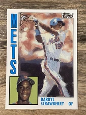 Darryl Strawberry 2005 Topps Gallery Heritage #GH-DS 1984 Design Mets