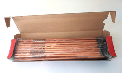 ARCAIR 22-043-003  DC Copperclad Pointed Electrodes 1/4'' x 12'' -46 Pack Open Box
