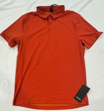 Lululemon Mens ShowZero SlimFit Polo Shirt Sz XL ATRU Orange