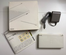 Nintendo DS Lite Handheld System - Crystal White - CIB- Tested-working