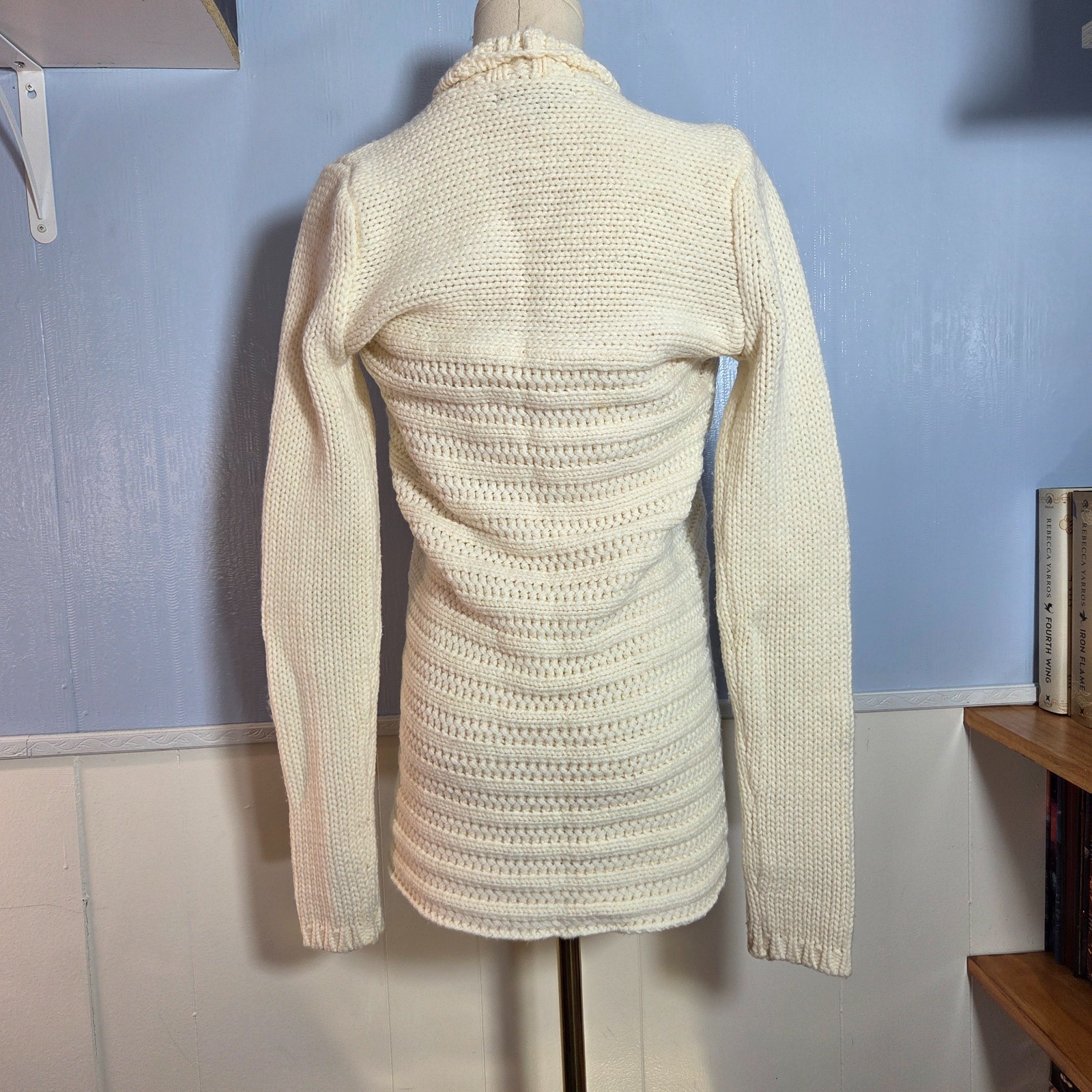 Express Design Studio Extra Small White Tight Kni… - image 6