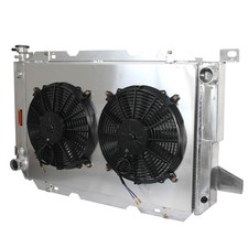 Fan Shroud Radiator For Ford Bronco F-150 F-250 F-350 F53 85-97 3 Row AT SPAWON