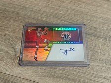 2023-24 Panini Private Signings Rookie Bilal Coulibaly On Card Auto RC Nice. rookie card picture