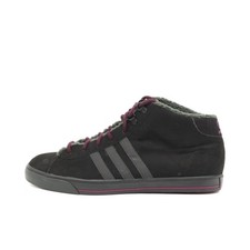 adidas Damen U46150 Schnürschuhe Schwarz Leder High Top Originals Sneaker EU 42