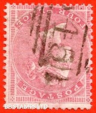 SG. 64wi. J49c. Carmine pallido 4d. Ordinaria carta bianca sottile. WATE INVERTITA B88590