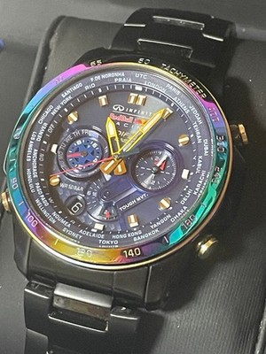 CASIO EDIFICE Red Bull Racing 5261 Chronograph Weltzeituhr aus Japan