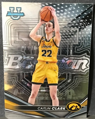 #ad 2022 23 Bowman University Best Caitlin Clark #50 RC Rookie Iowa $6.00