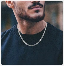 Vnox Unisex Cuban Chain Fashon Necklace Stainless Steel 3–9mm Miami Curb Links