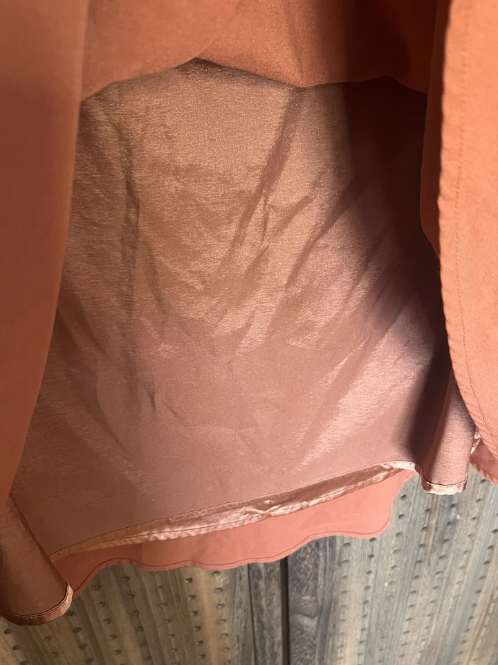 Modcloth Pumpkin Spice Swing Skirt Fully Lined Stretch Pockets Womens Sz 4X EUC - Image 4 of 4