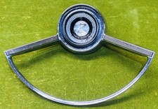 AMC RAMBLER “Power Steering”  Steering Wheel Horn Ring Chrome 65 66